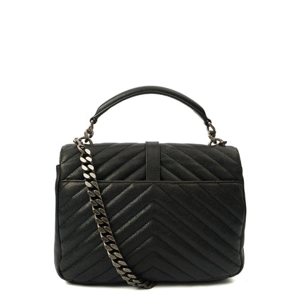 Saint Laurent Cross Body College - Medium in Black, Leather — Alternate View 9
