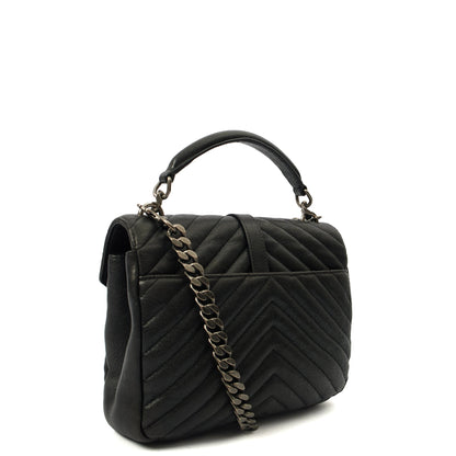 Saint Laurent Cross Body College - Medium in Black, Leather — Alternate View 8