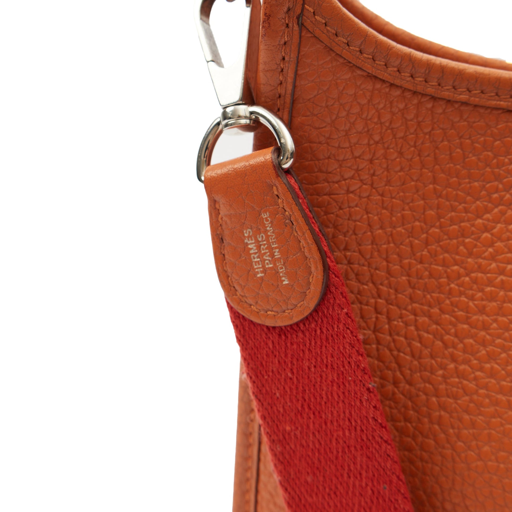 Hermes Evelyne 16 in Classic Orange, Clemence Leather — Alternate View 30