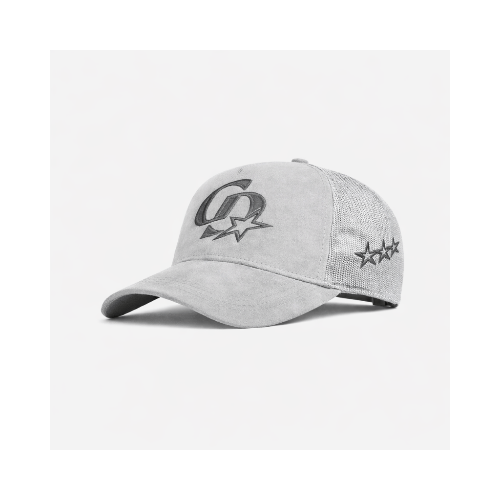 Cardair CD Star Suede Trucker - Grey/Charcoal — One Size — Front View