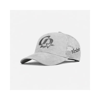 Cardair CD Star Suede Trucker - Grey/Charcoal — One Size — Front View