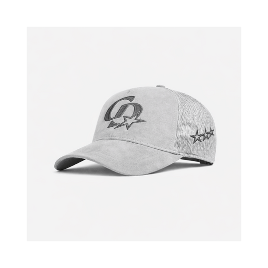 Cardair CD Star Suede Trucker - Grey/Charcoal — One Size — Front View