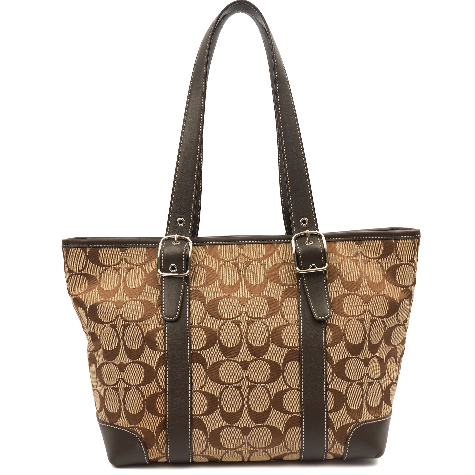 Coach Tote Vintage Canvas Tote in Neutral — Detail View