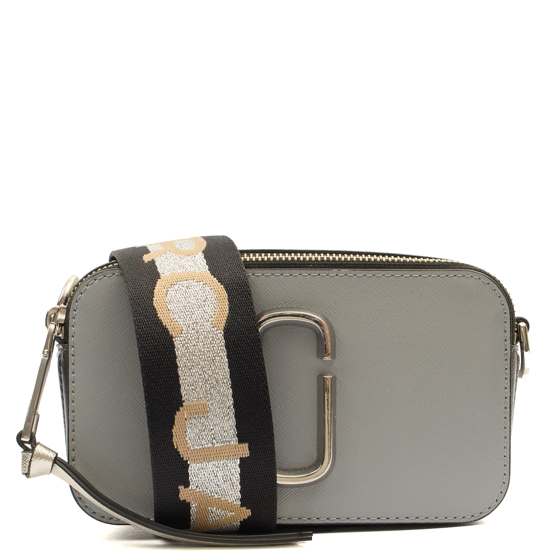 Marc Jacobs Cross Body Snapshot in Grey, Leather — Alternate View 13