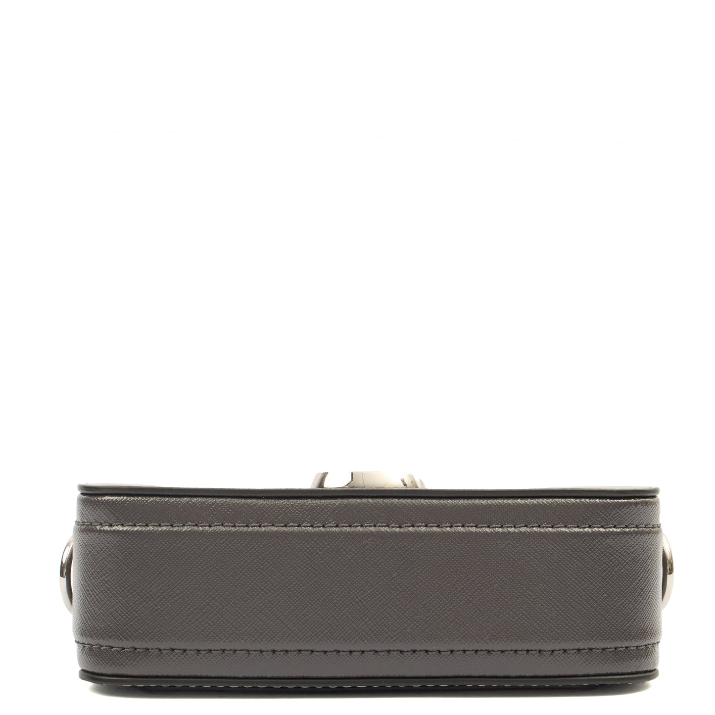 Marc Jacobs Cross Body Snapshot in Grey, Leather — Top View