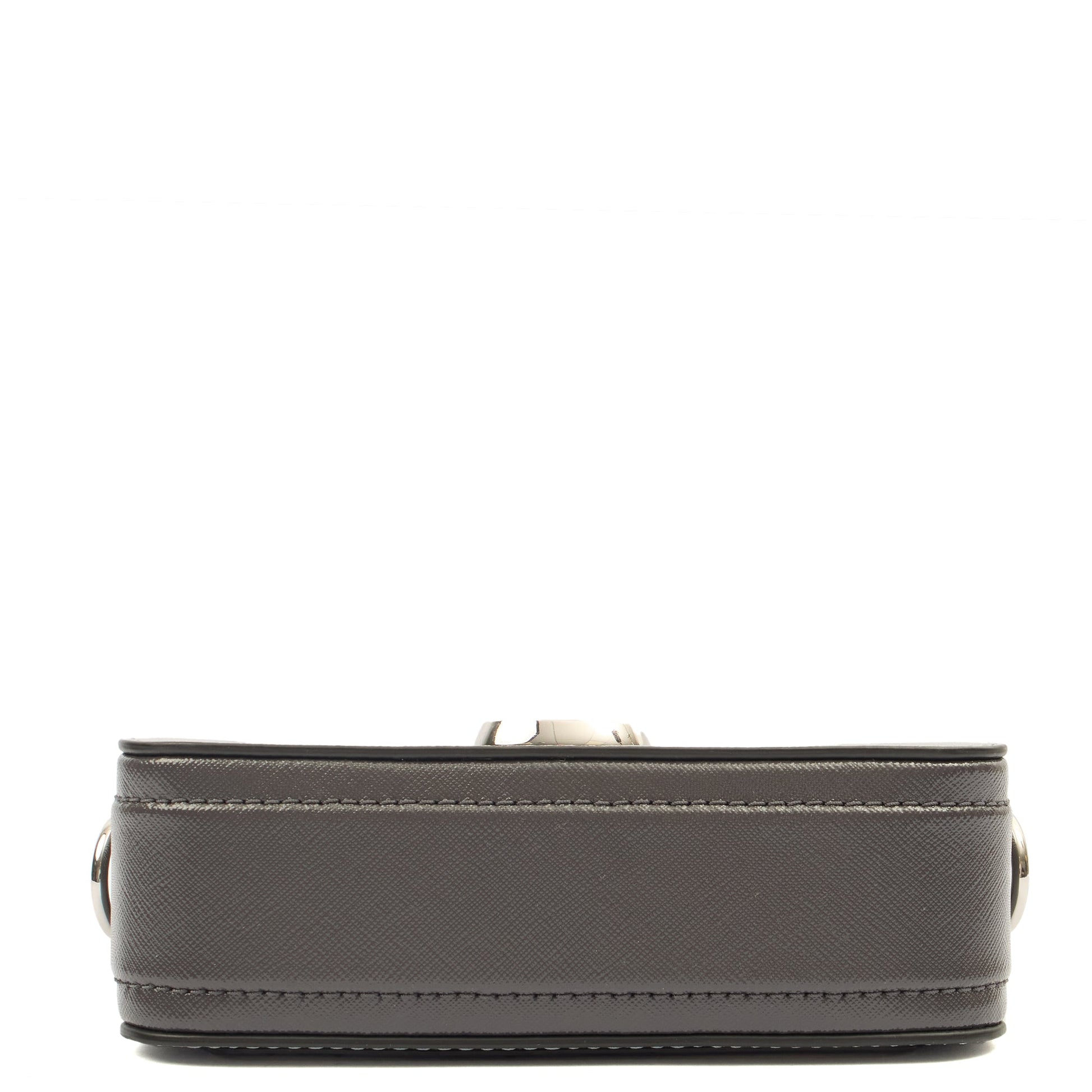 Marc Jacobs Cross Body Snapshot in Grey, Leather — Top View