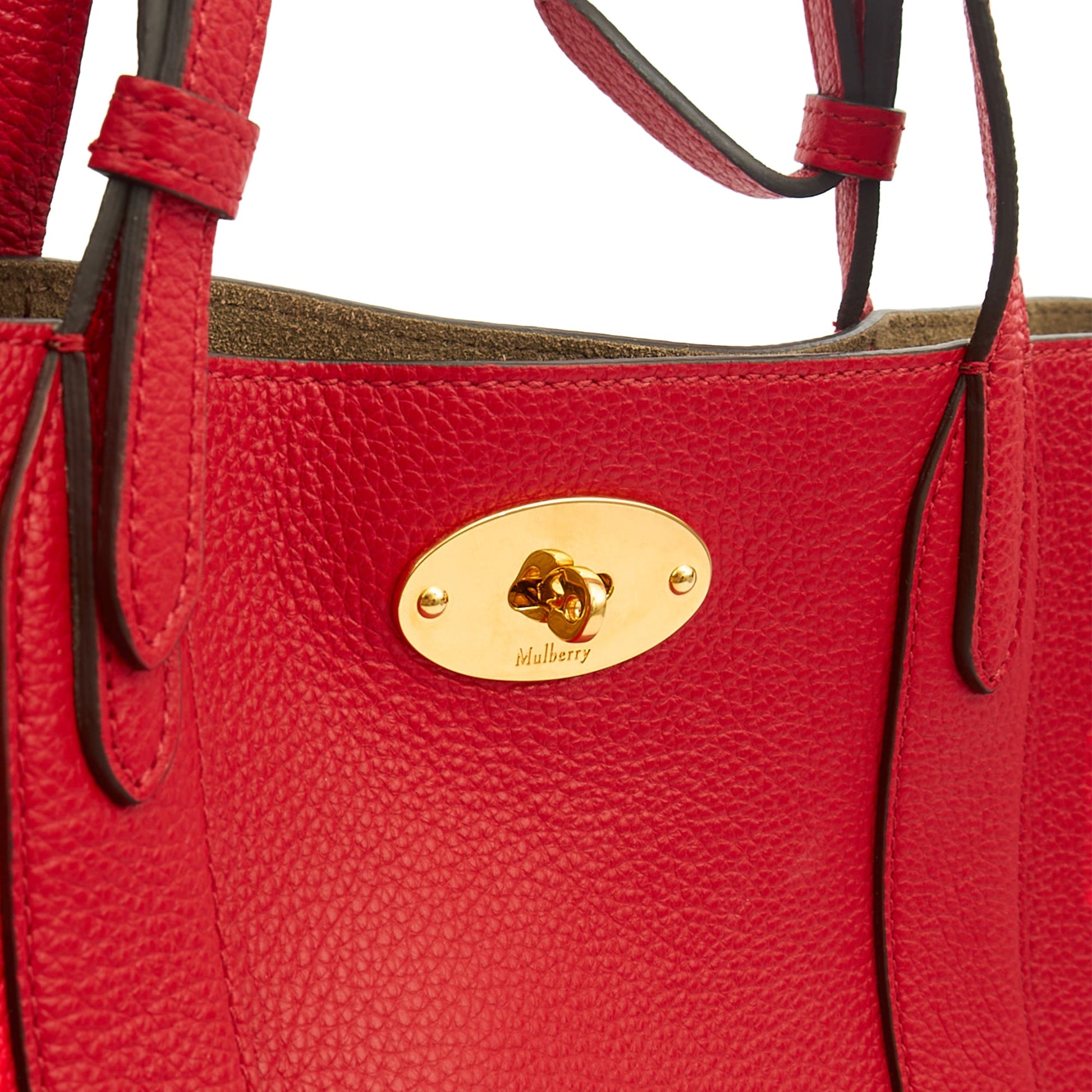 Mulberry Tote Bayswater Tote - Small in Scarlet Red, Leather — Lifestyle View