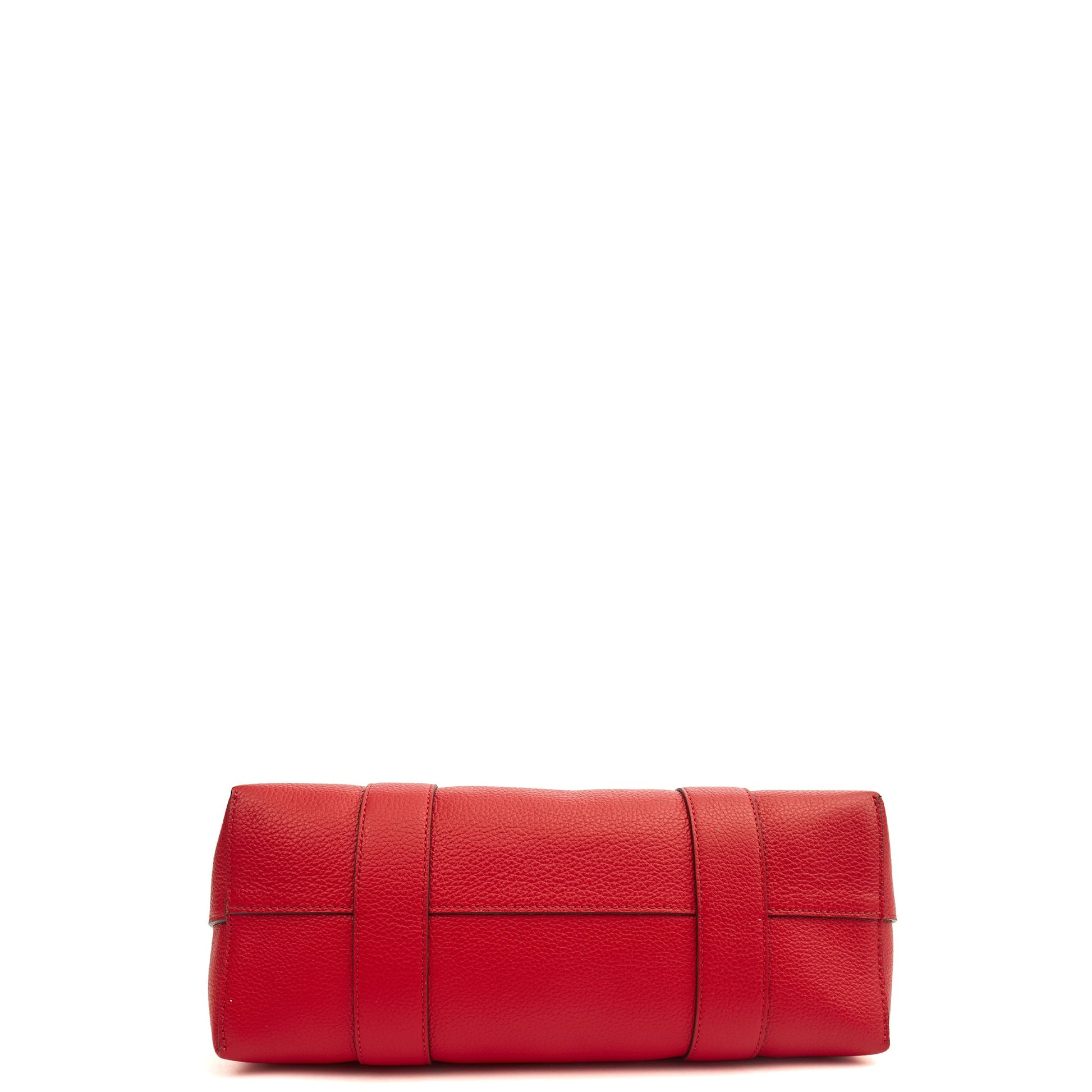 Mulberry Tote Bayswater Tote - Small in Scarlet Red, Leather — Top View