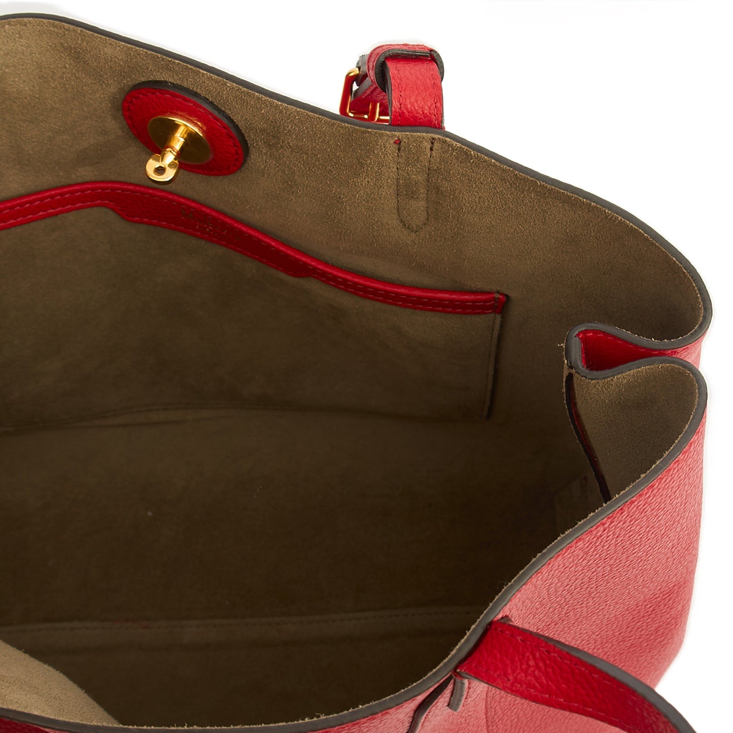 Mulberry Tote Bayswater Tote - Small in Scarlet Red, Leather — Alternate View 11