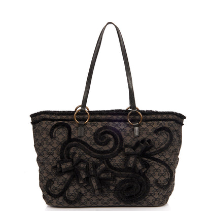 Anya Hindmarch Tote Tote in Black, Fabric — Front View