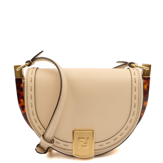 Fendi Cross Body Moonlight in Neutral, Leather — Front View