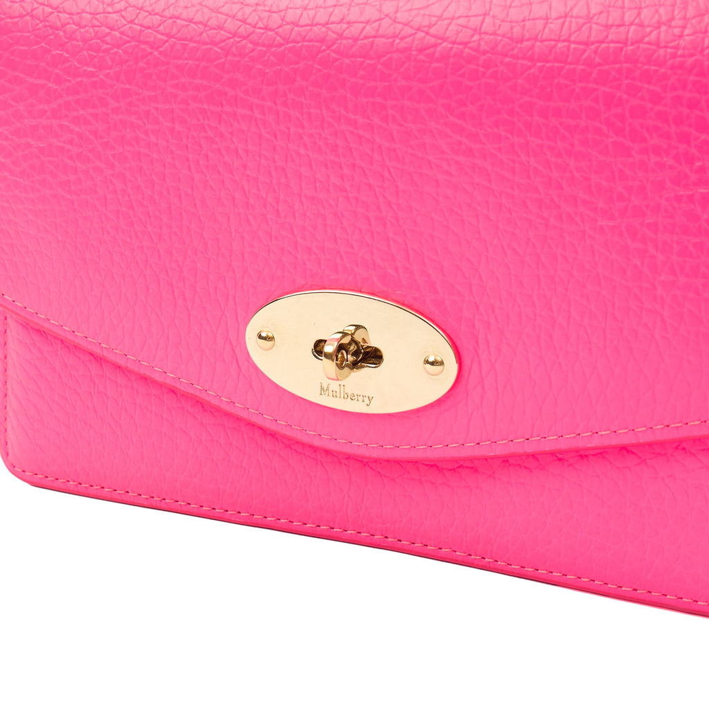 Mulberry Cross Body Darley Shoulder Bag  in Pink, Leather — Lifestyle View