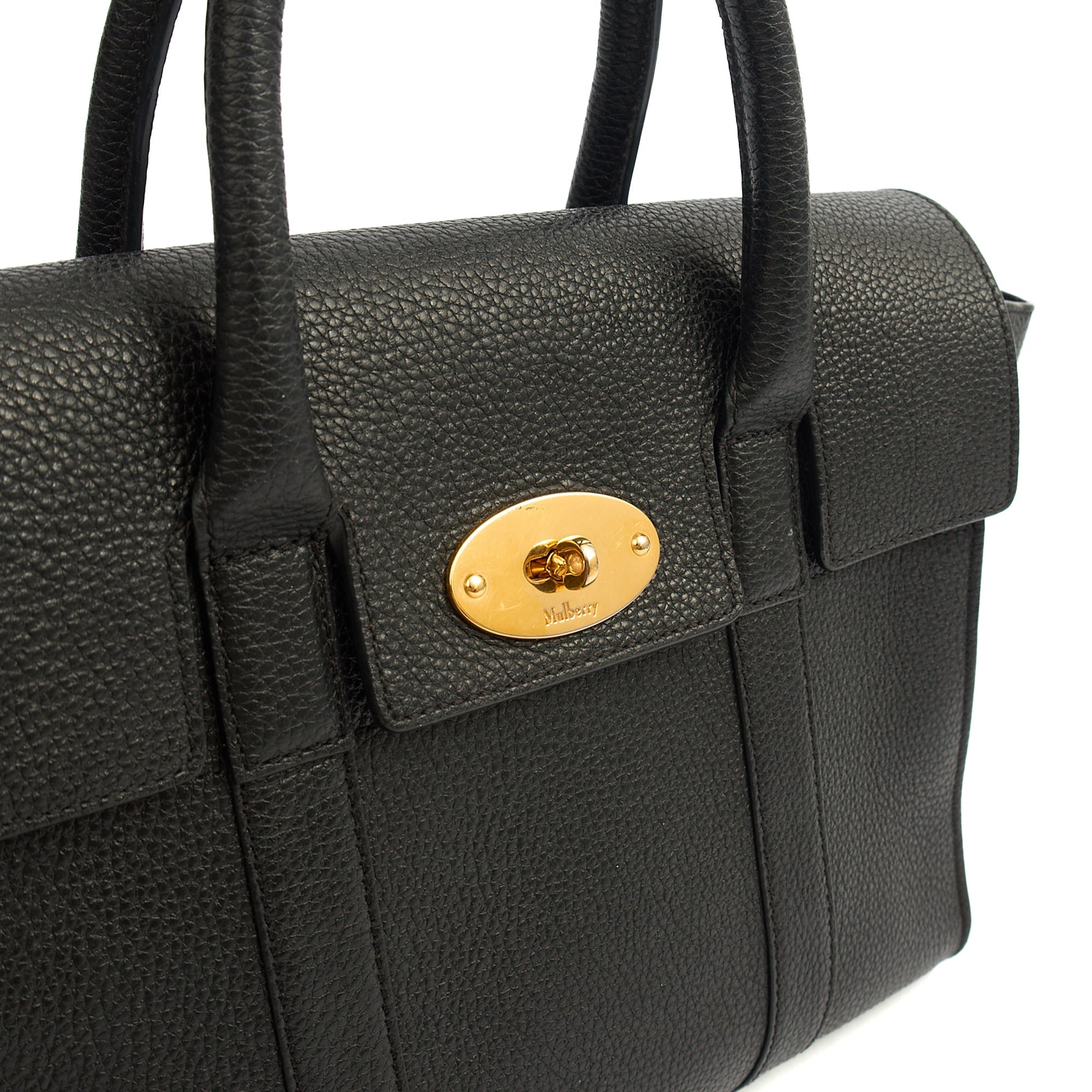 Mulberry Cross Body Bayswater with Strap in Black, Leather — Lifestyle View