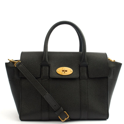 Mulberry Cross Body Bayswater with Strap in Black, Leather — Alternate View 7