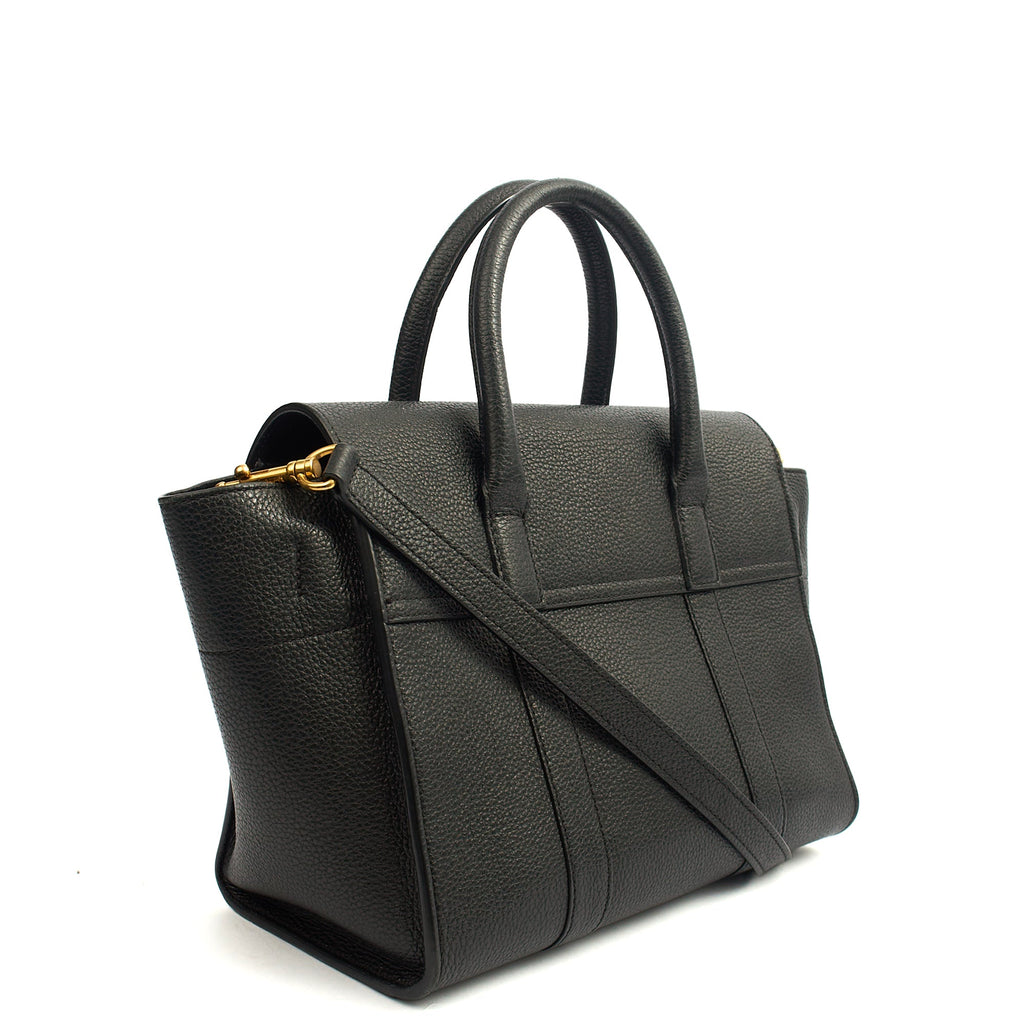 Mulberry Cross Body Bayswater with Strap in Black, Leather — Alternate View 14