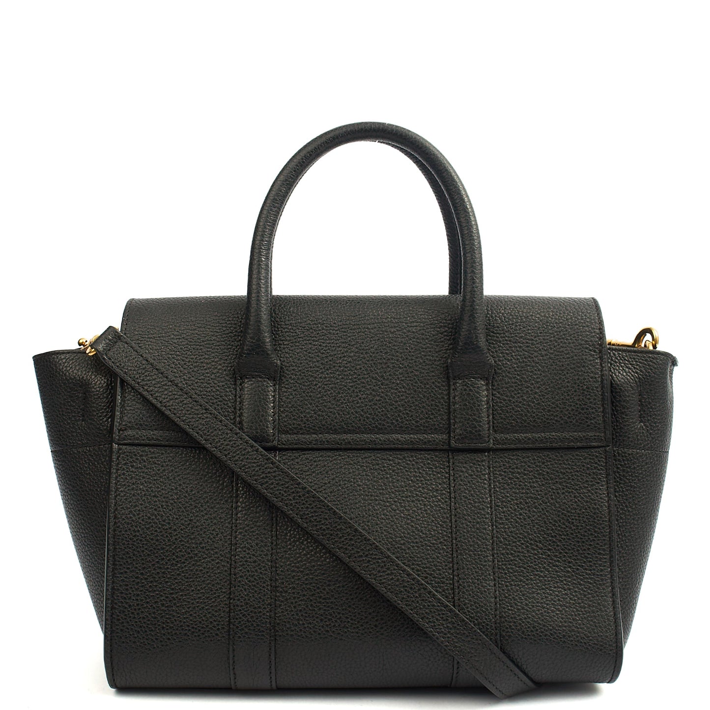 Mulberry Cross Body Bayswater with Strap in Black, Leather — Alternate View 9