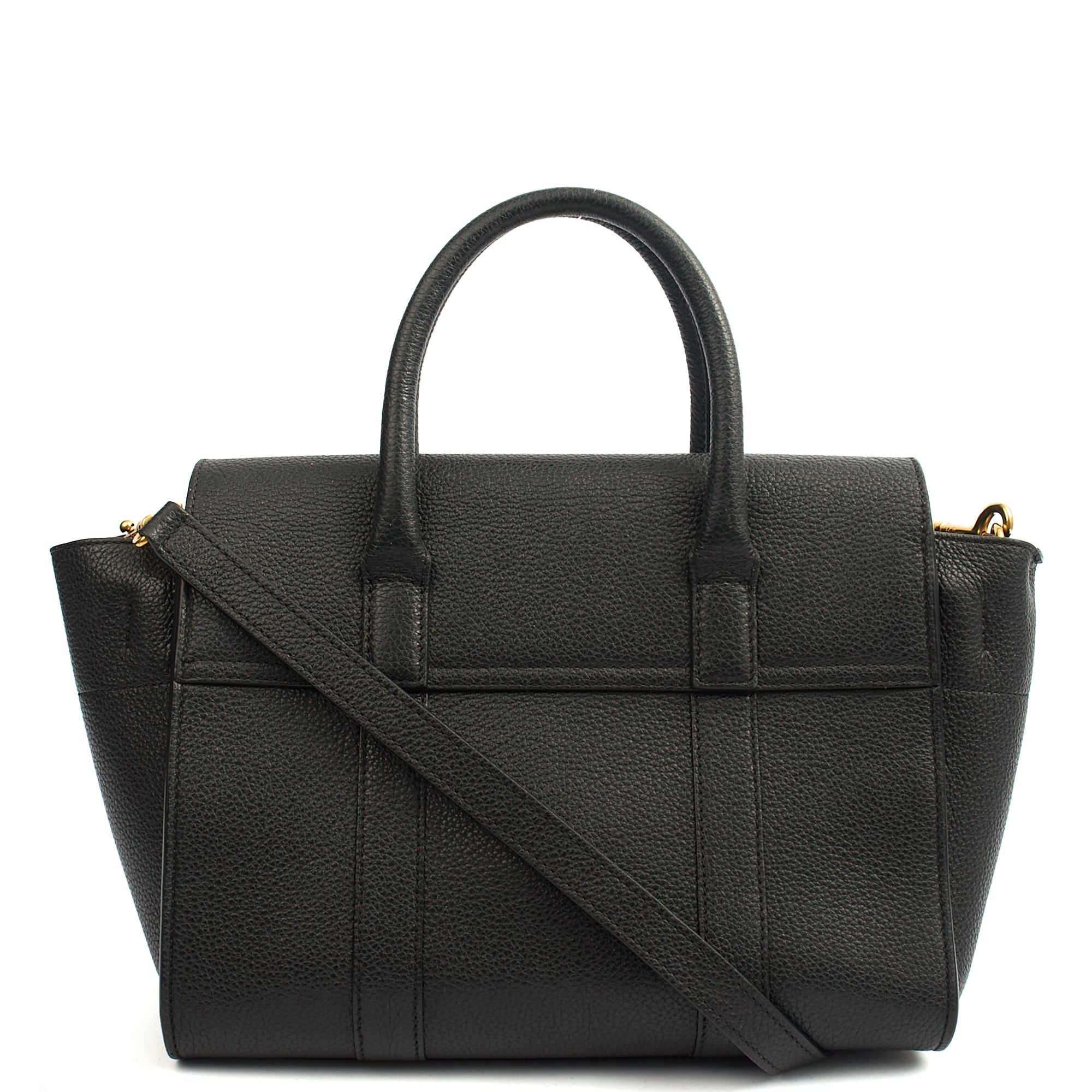 Mulberry Cross Body Bayswater with Strap in Black, Leather — Alternate View 15