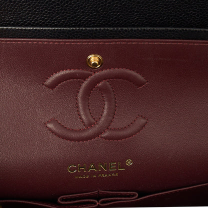 Chanel Shoulder Bag Classic Double Flap - Small in Black, Caviar Leather — Alternate View 13