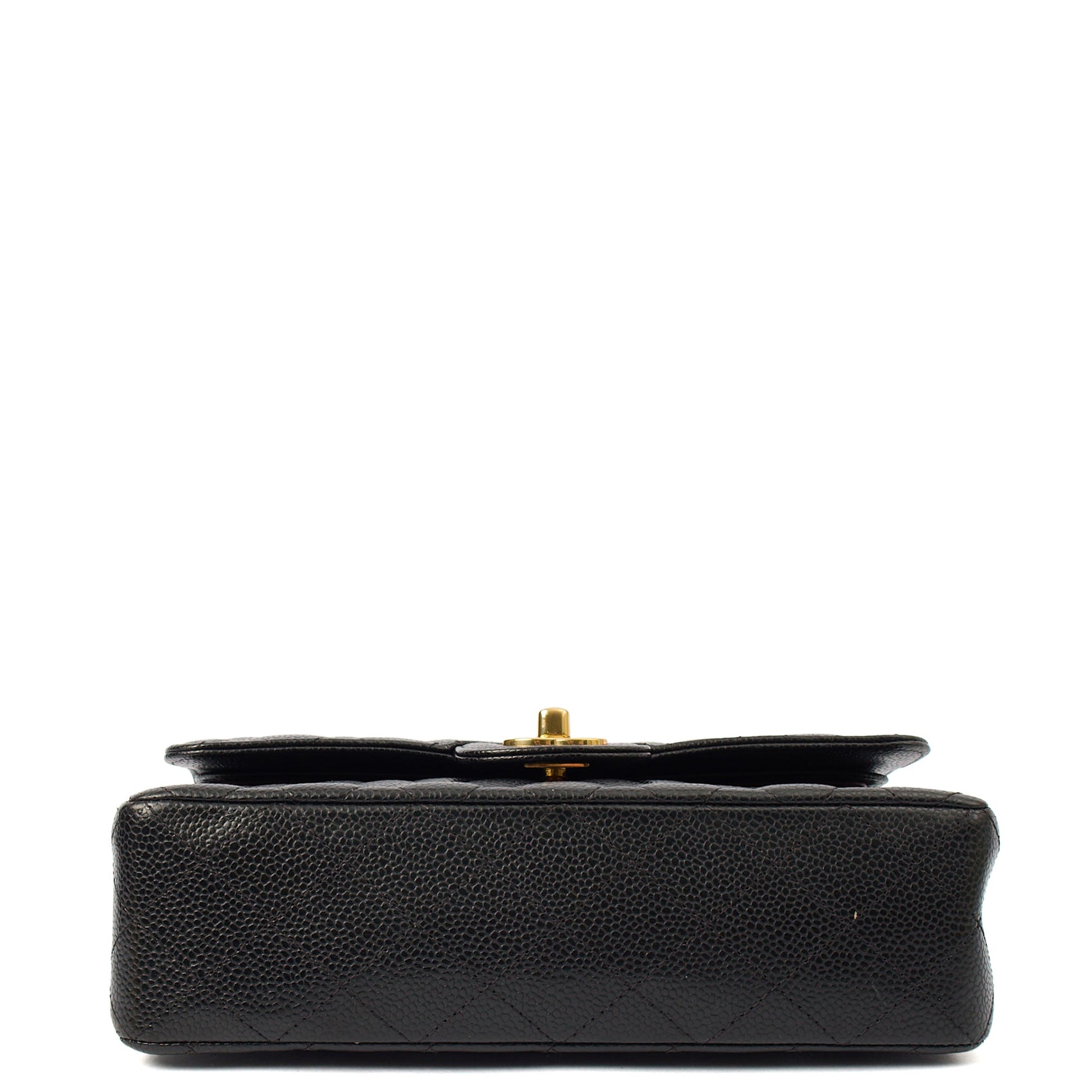 Chanel Shoulder Bag Classic Double Flap - Small in Black, Caviar Leather — Lifestyle View