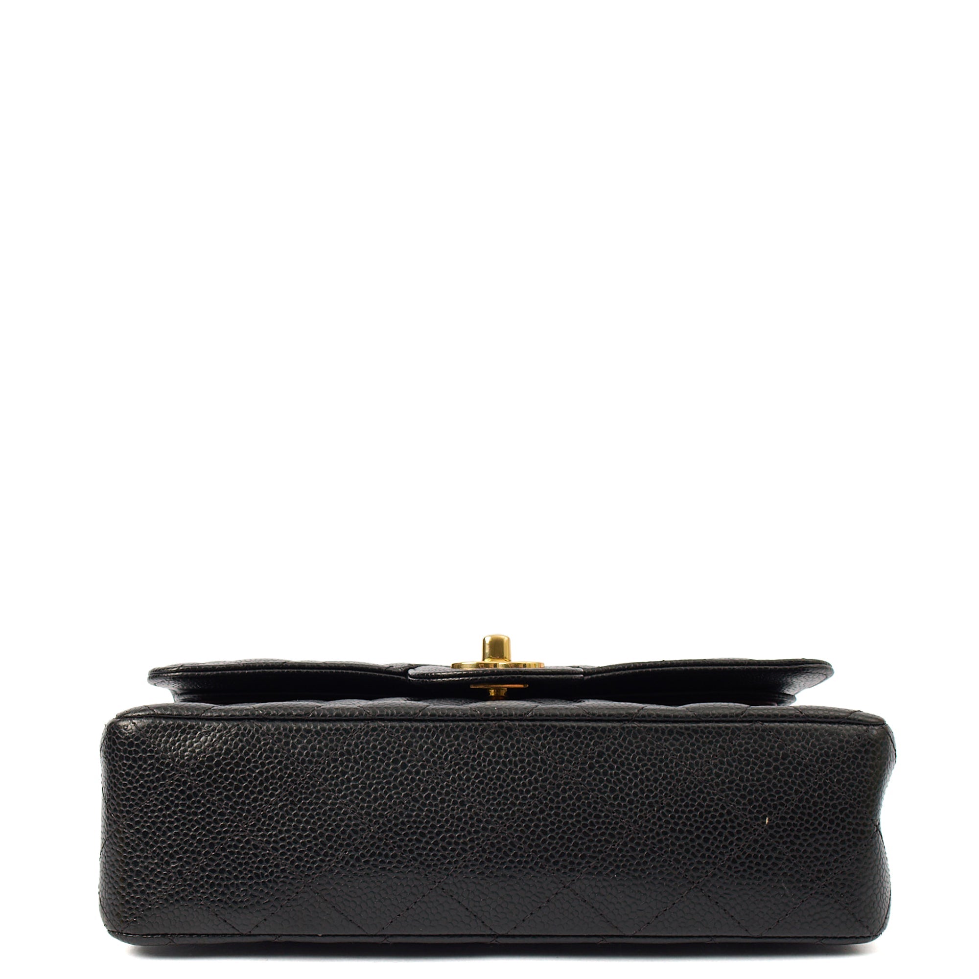Chanel Shoulder Bag Classic Double Flap - Small in Black, Caviar Leather — Lifestyle View