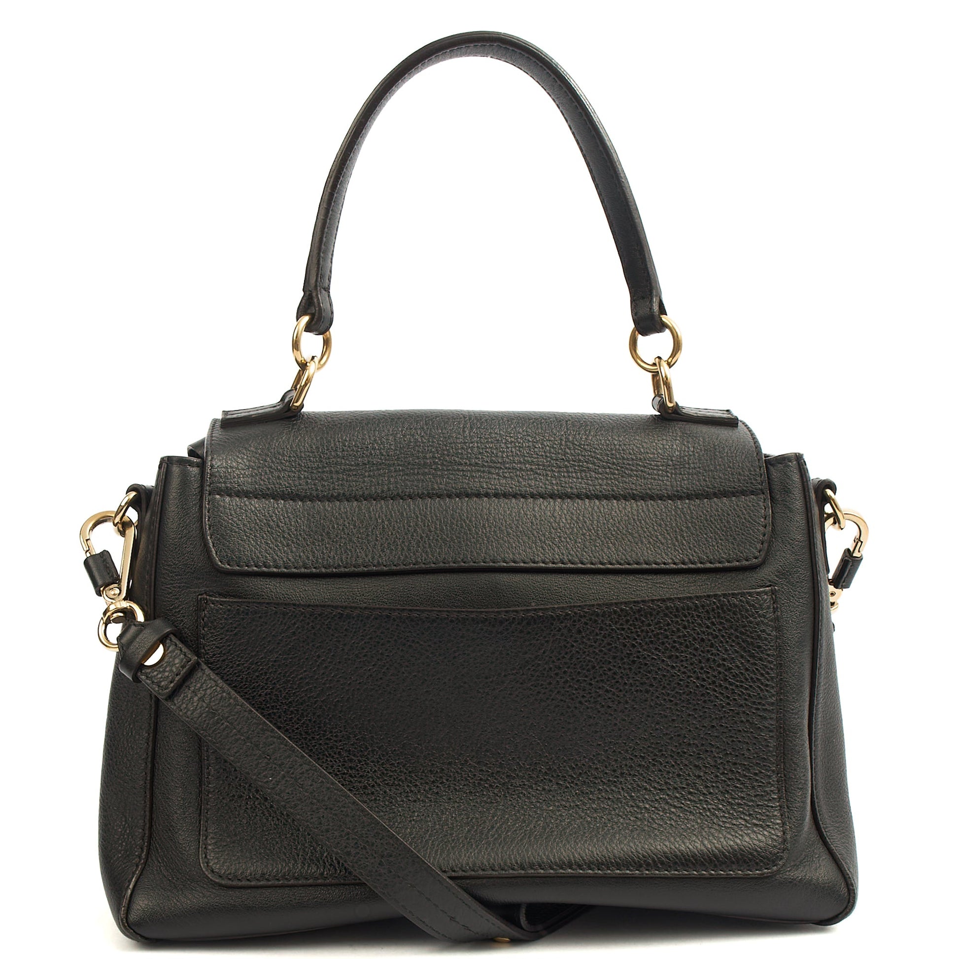 Chloe Top Handle Faye - Medium in Black, Calfskin Leather — Alternate View 9