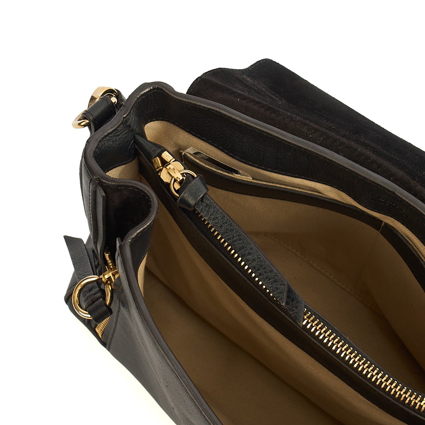 Chloe Top Handle Faye - Medium in Black, Calfskin Leather — Alternate View 11