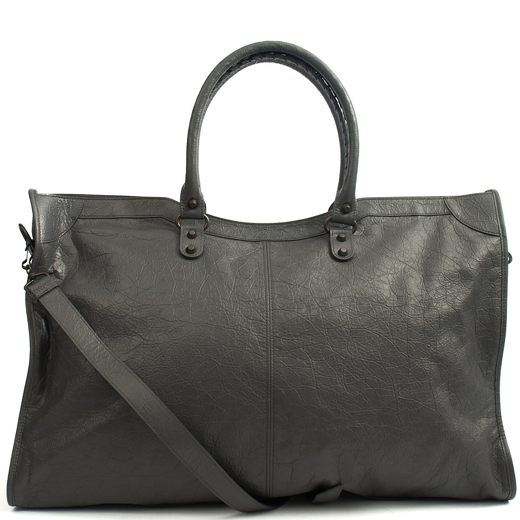 Balenciaga Tote Classic City - XL in Grey, Agneau (Lambskin) — Alternate View 15