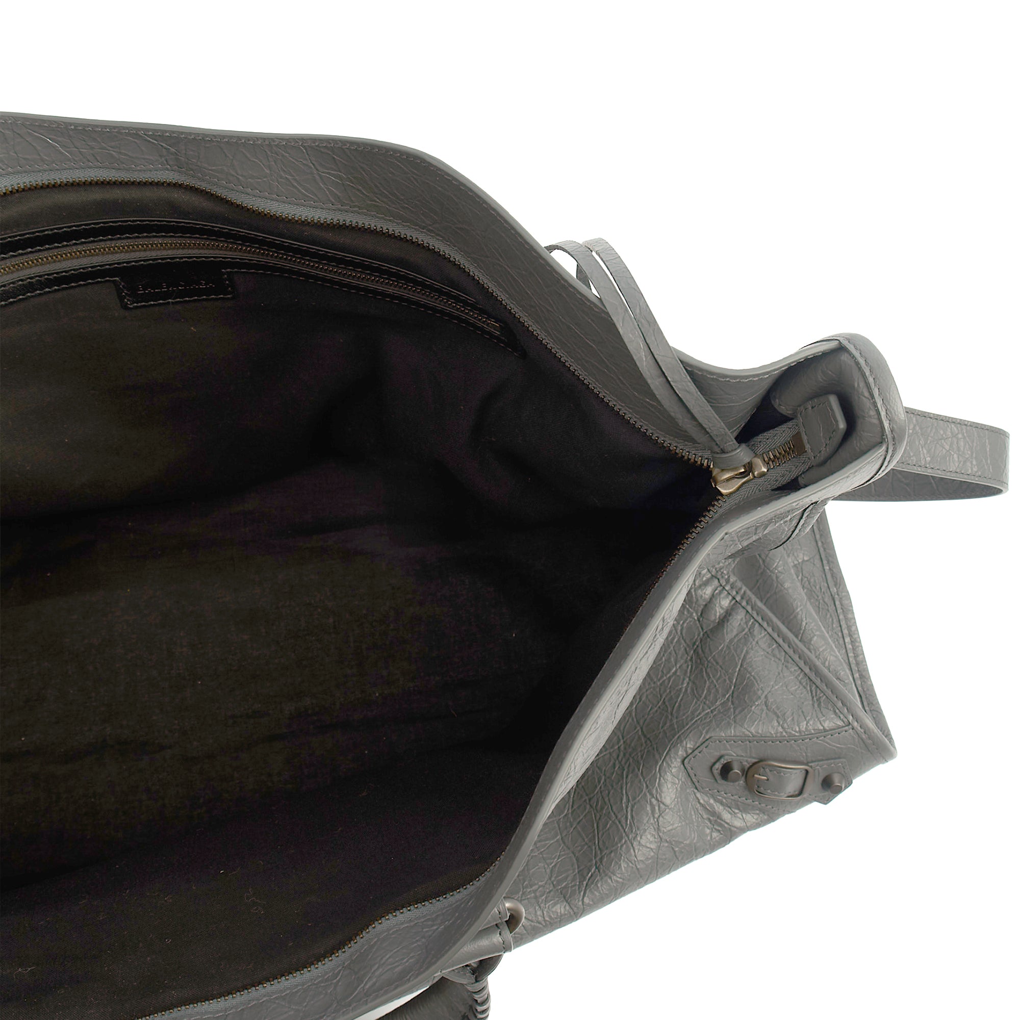 Balenciaga Tote Classic City - XL in Grey, Agneau (Lambskin) — Detail View