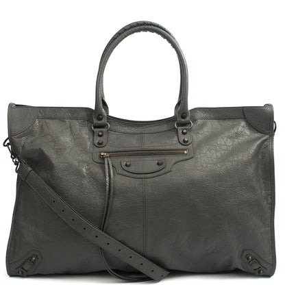 Balenciaga Tote Classic City - XL in Grey, Agneau (Lambskin) — Alternate View 13