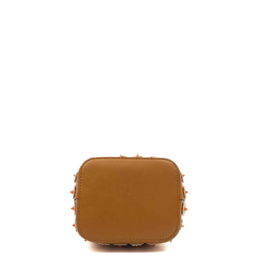 Fendi Bucket Bag Mon Tresor - Mini in Brown, Leather — Top View