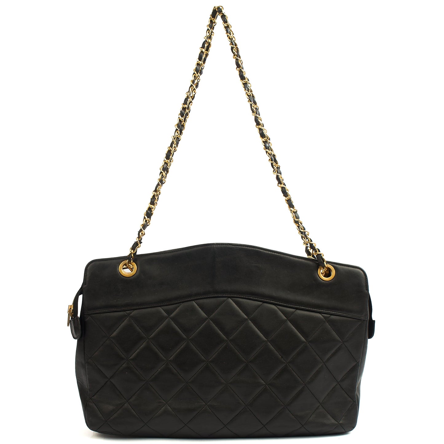 Chanel Tote Vintage Tote in Black, Leather — Alternate View 19