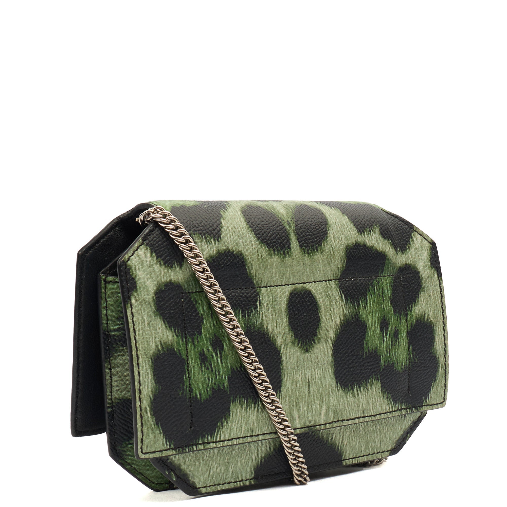 Givenchy Cross Body Pandora Box in Green, Box Calfskin — Back View
