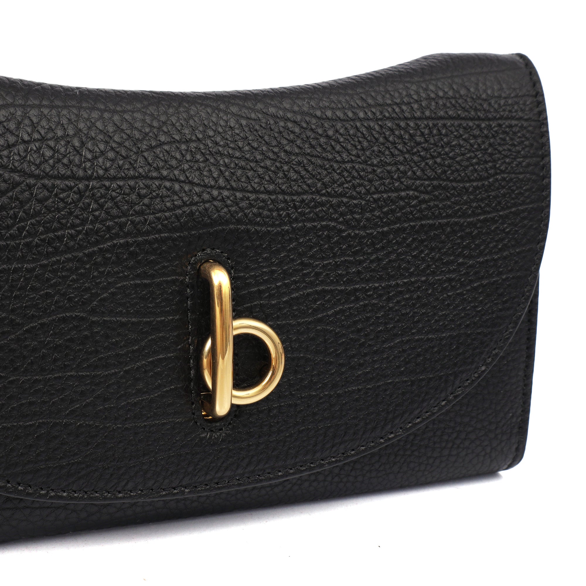 Burberry Cross Body Mini Rocking Horse Bag in Black, Leather — Lifestyle View