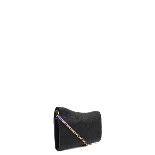 Burberry Cross Body Mini Rocking Horse Bag in Black, Leather — Side View