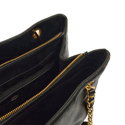 Chanel Tote Vintage Tote in Black, Lambskin Leather — Alternate View 10