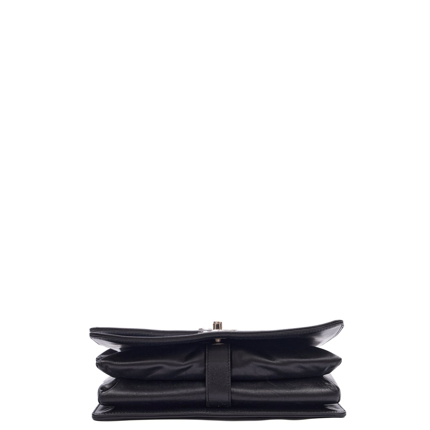 Chanel Shoulder Bag Flap Bag in Black, Calfskin Leather — Alternate View 14