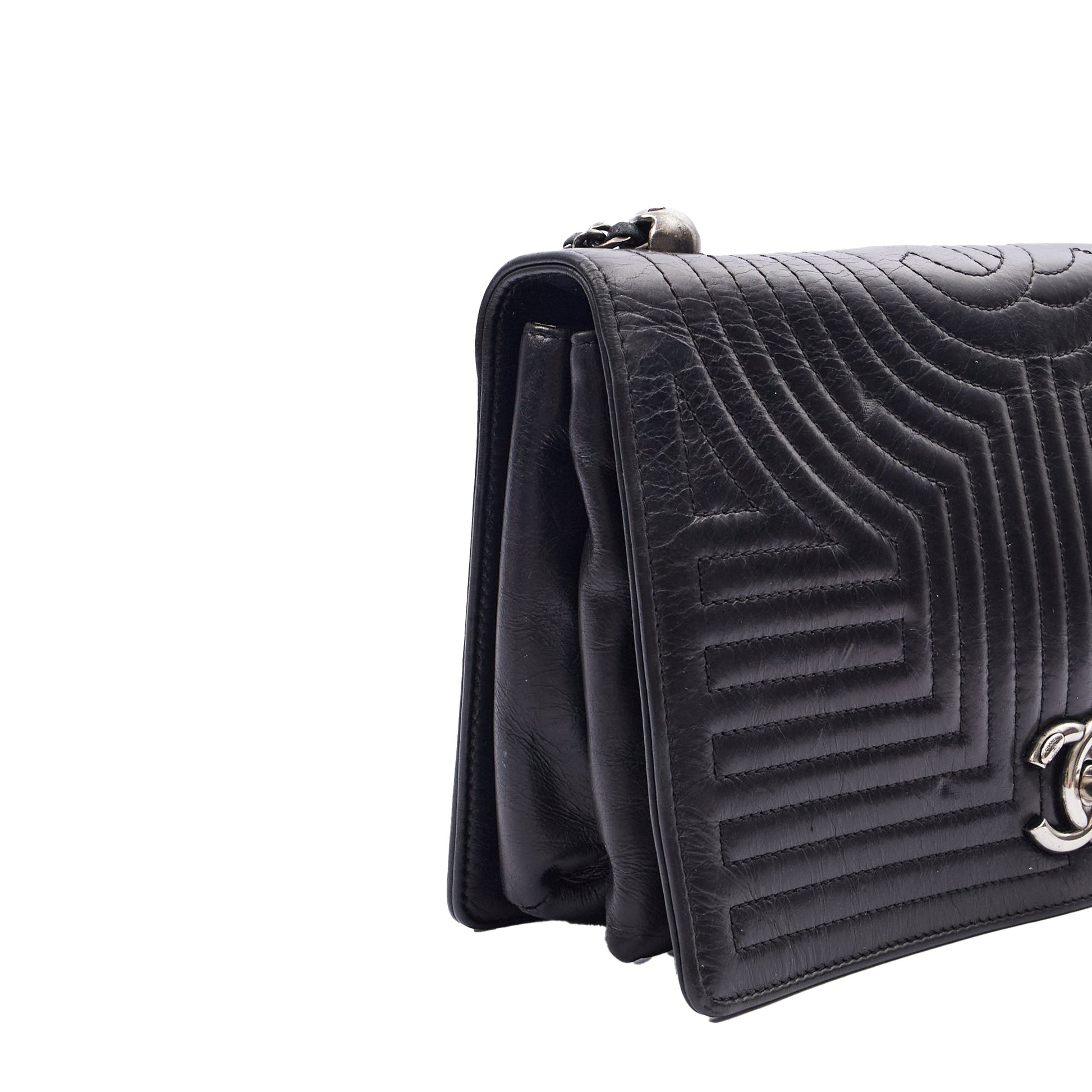 Chanel Shoulder Bag Flap Bag in Black, Calfskin Leather — Alternate View 27