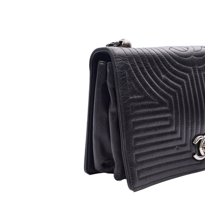 Chanel Shoulder Bag Flap Bag in Black, Calfskin Leather — Alternate View 27