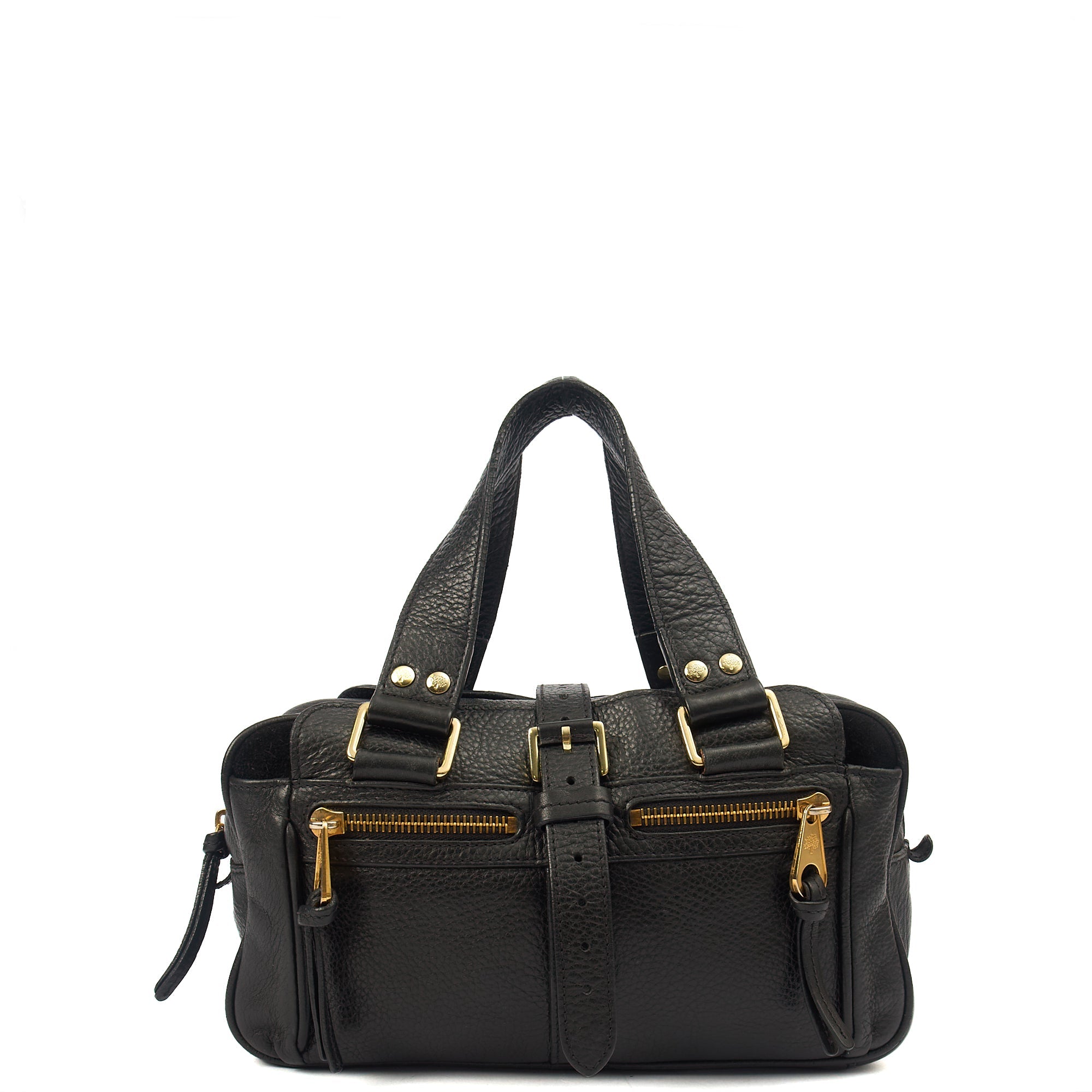 Mulberry Shoulder Bag Mabel - Small  in Black, Leather — Front View