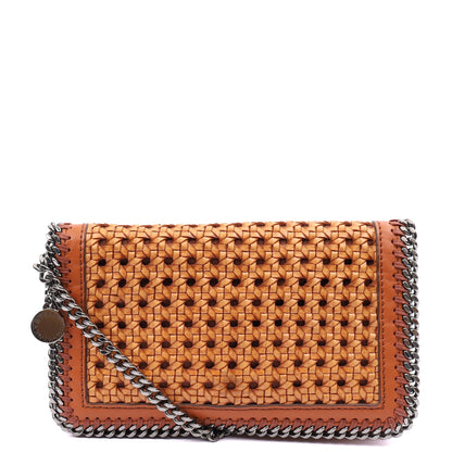 Stella McCartney Shoulder Bag Falabella Clutch in Orange, Leather — Front View