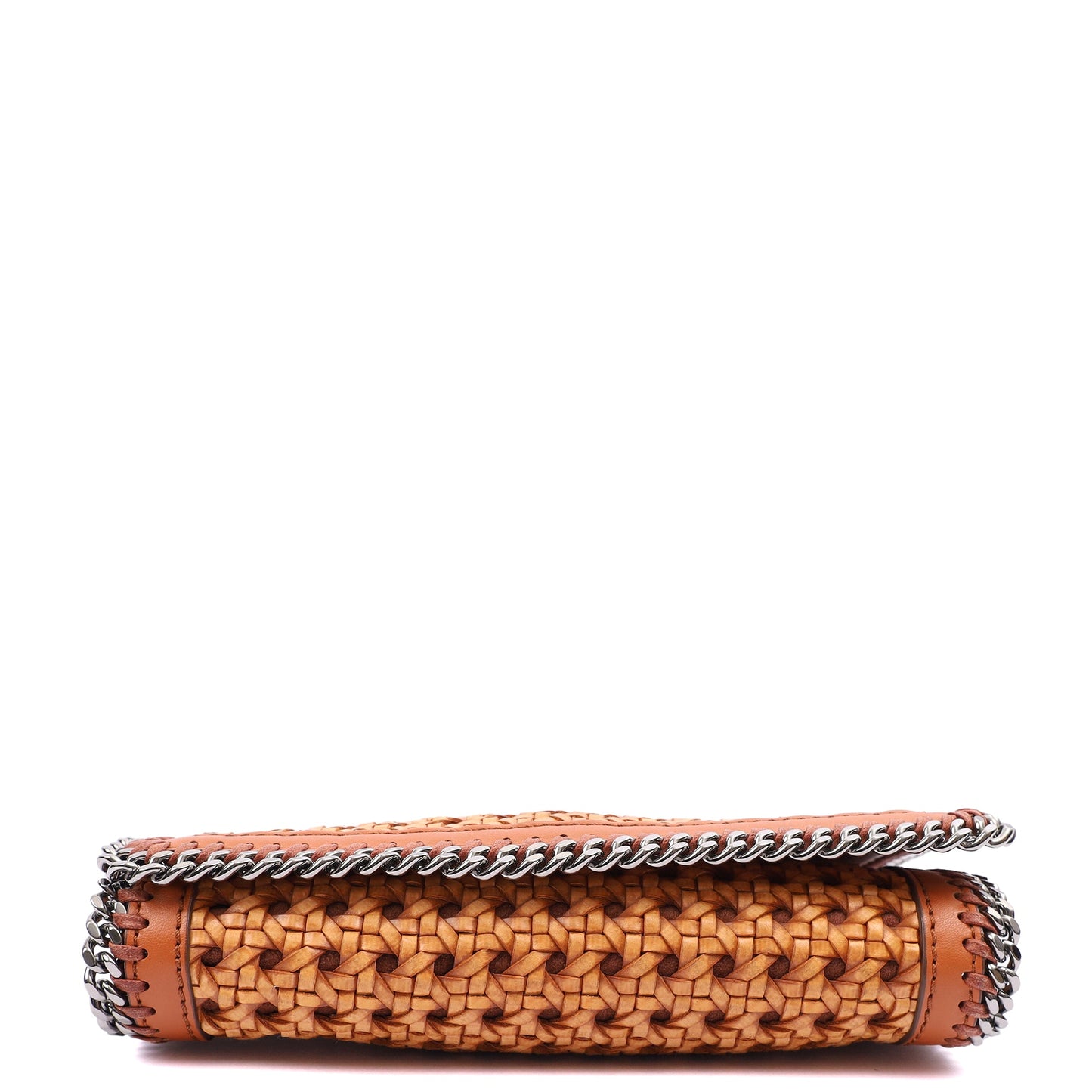 Stella McCartney Shoulder Bag Falabella Clutch in Orange, Leather — Top View