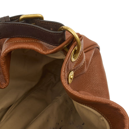 Mulberry Tote Mitzy Tote in Oak, Calfskin Leather — Detail View