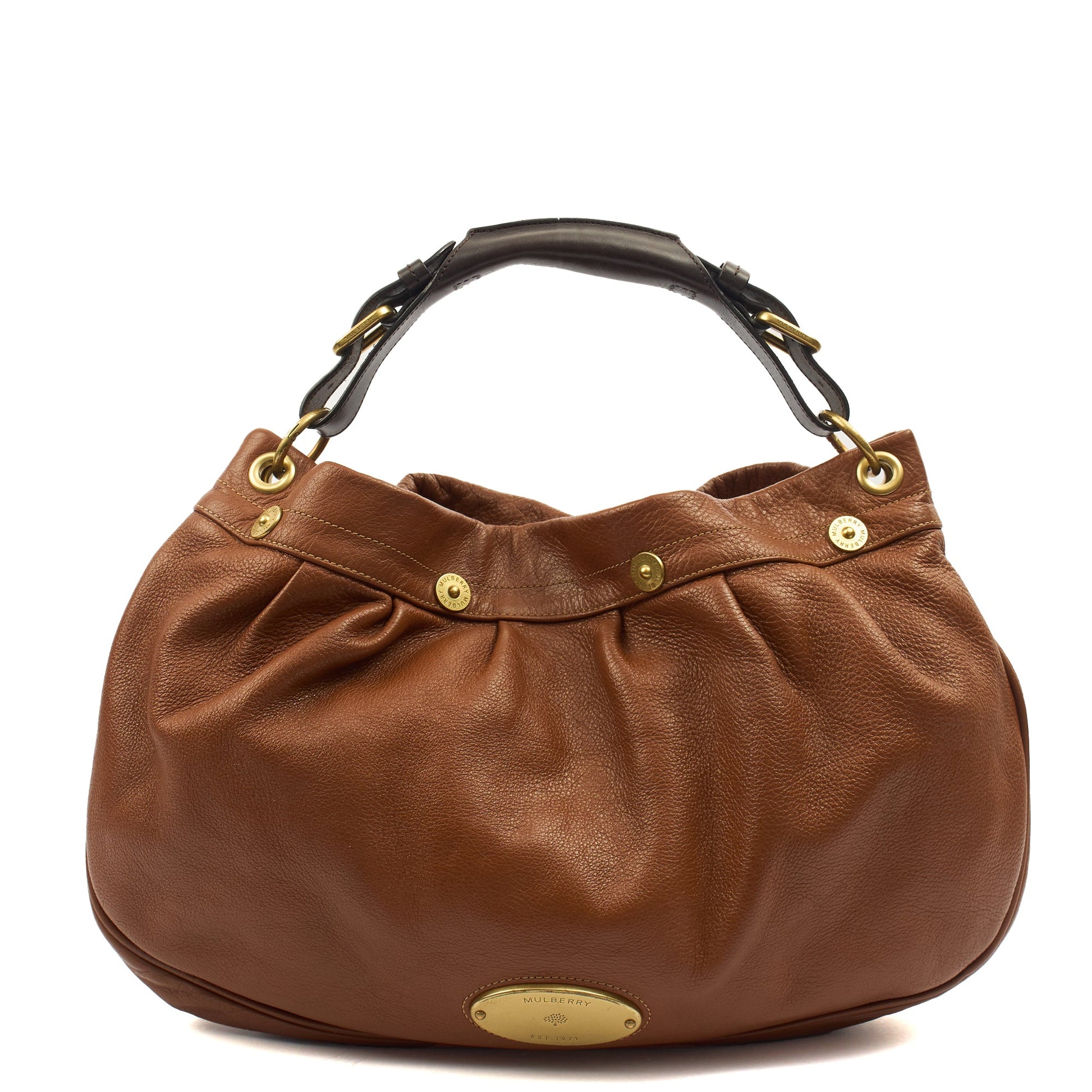Mulberry Tote Mitzy Tote in Oak, Calfskin Leather — Front View