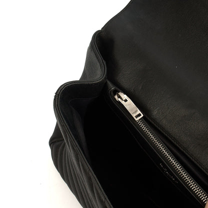 Saint Laurent Cross Body College - Large in Black, Leather — Alternate View 7