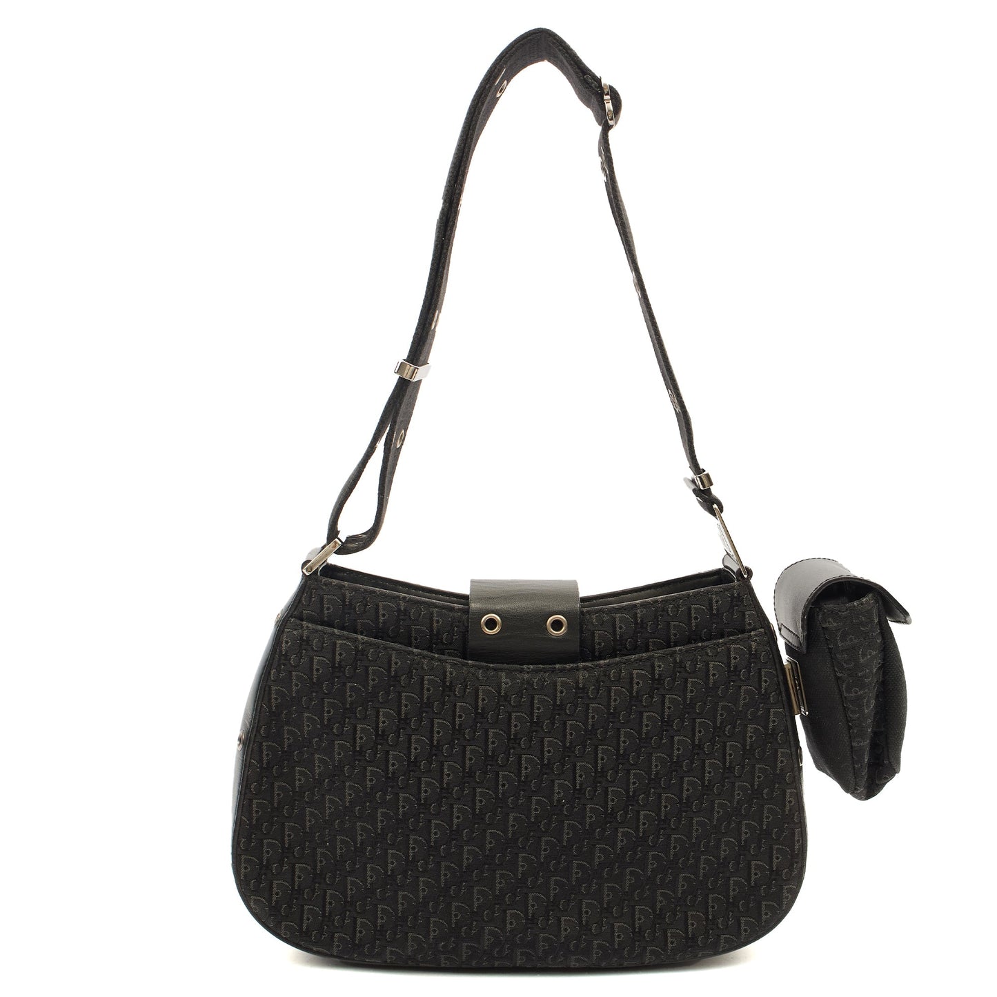 Christian Dior Shoulder Bag Street Chic Columbus in Black, Fabric — Back View