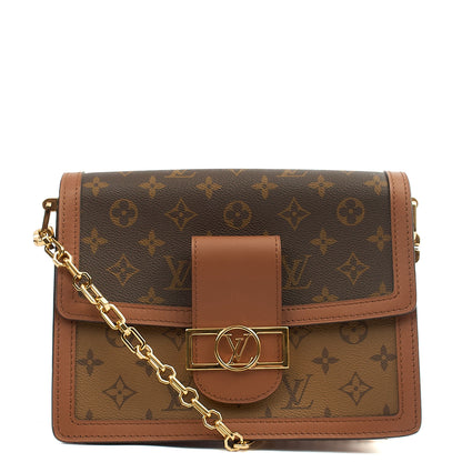 Louis Vuitton Cross Body Dauphine MM Bag in Reverse Monogram, Canvas — Alternate View 9