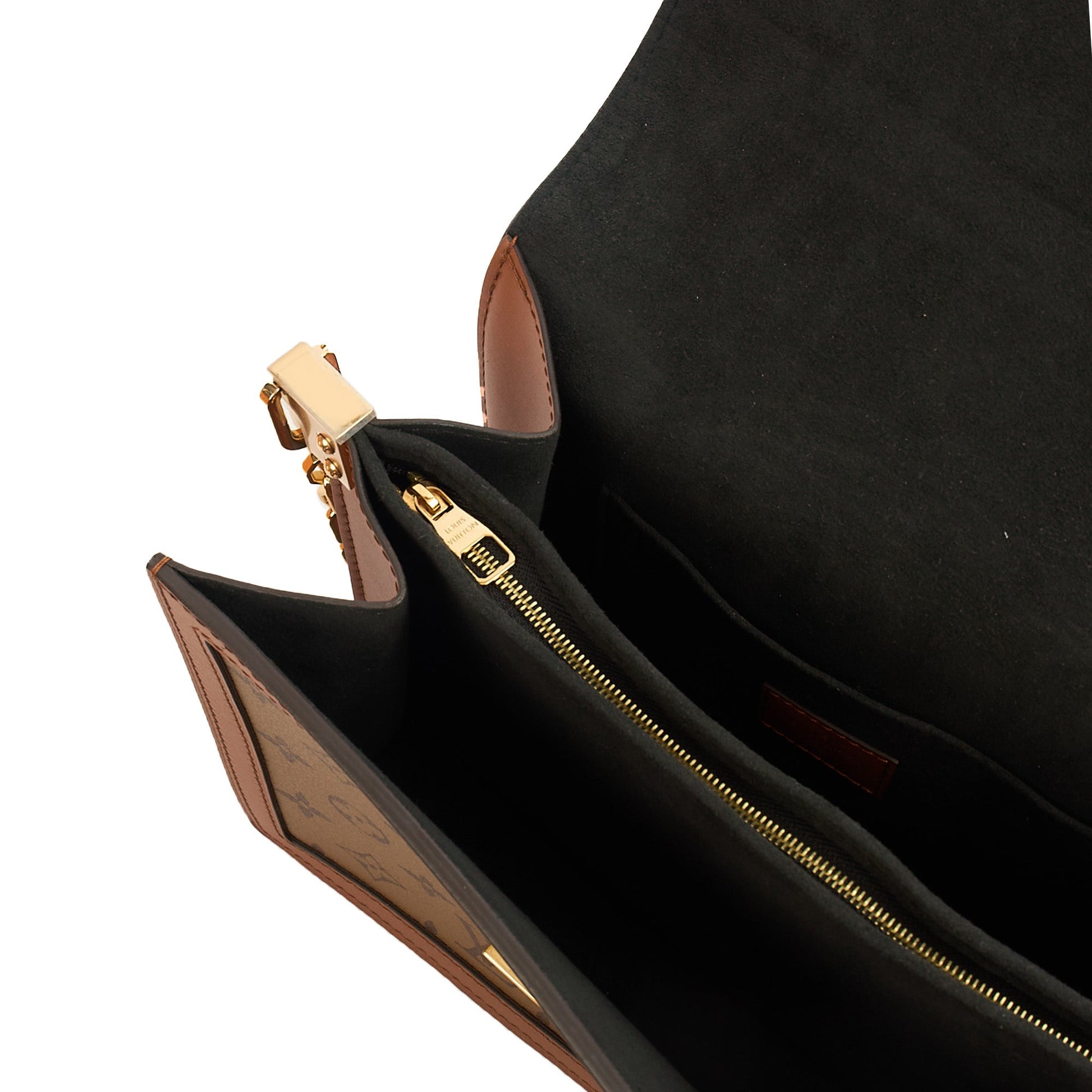 Louis Vuitton Cross Body Dauphine MM Bag in Reverse Monogram, Canvas — Alternate View 16
