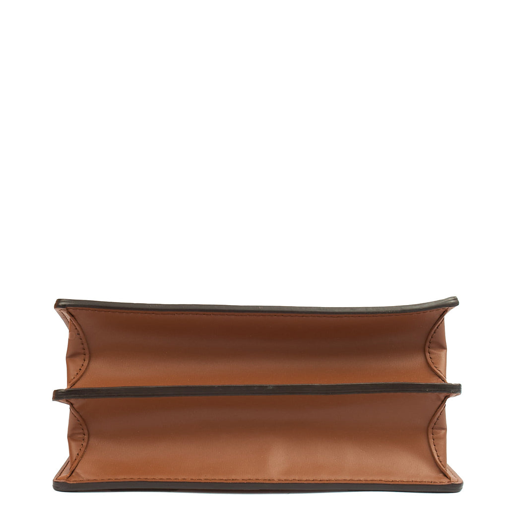 Louis Vuitton Cross Body Dauphine MM Bag in Reverse Monogram, Canvas — Top View