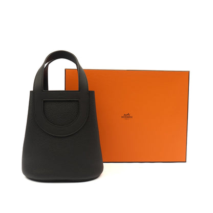 Hermes In The Loop - 18 in Black, Clemence Leather — Side View