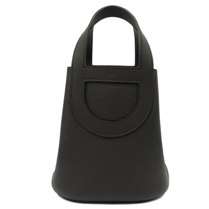 Hermes In The Loop - 18 in Black, Clemence Leather — Top View